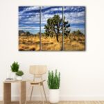 3 panels joshua tree canvas art