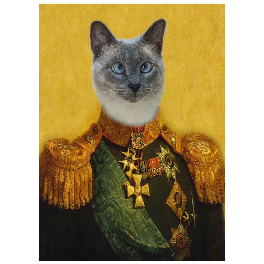 colonel pet portrait poster