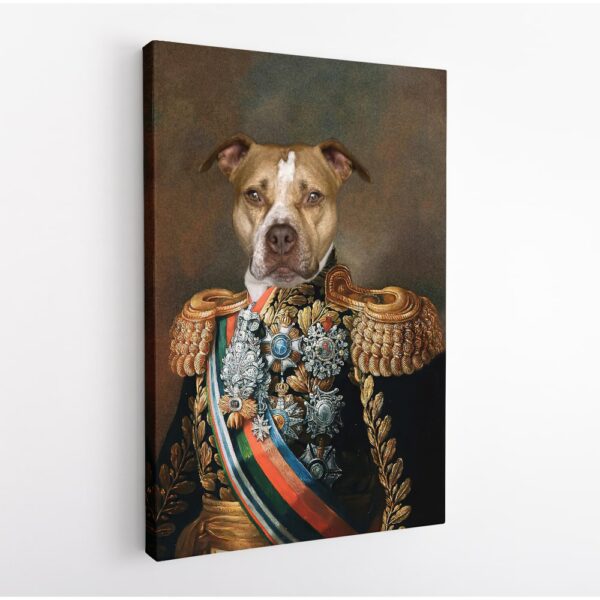 emperor pet portrait canvas