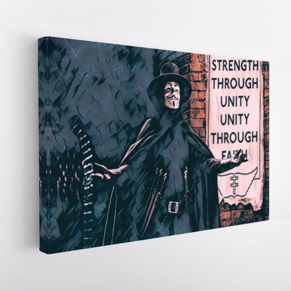 freedom fighter stretched canvas