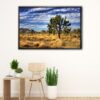 joshua tree floating frame canvas