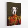 red commander pet portrait canvas