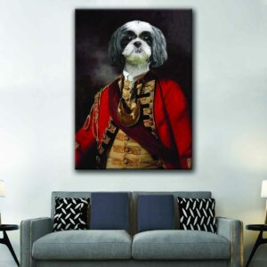 red general portrait canvas art