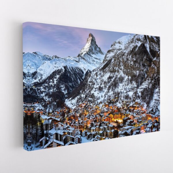 tableau sur toile imprimée alpes suisses