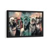 the purge election year framed canvas black frame