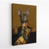 the veteran pet portrait canvas