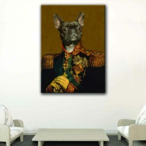 the veteran pet portrait canvas art