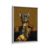 the veteran pet portrait framed canvas white frame