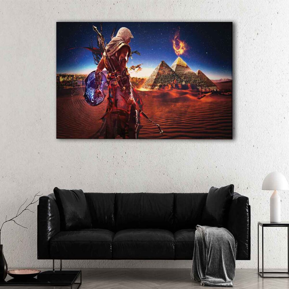 1 panels assassins creed pyramid canvas art