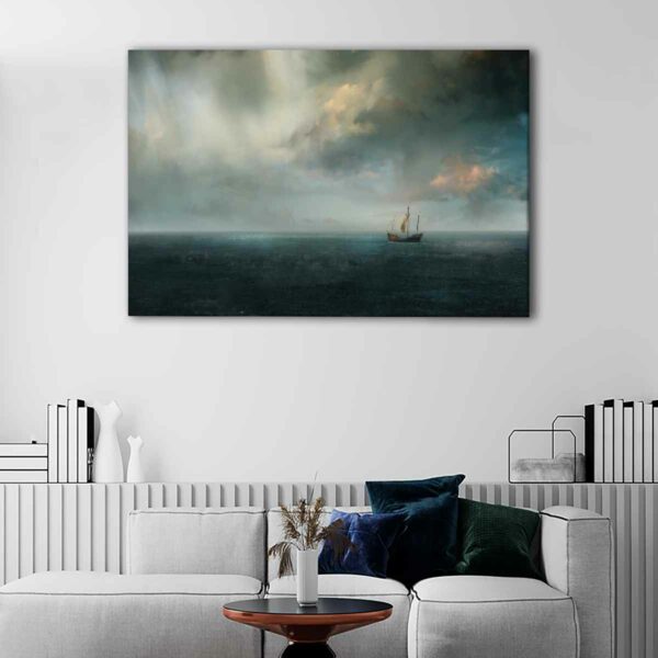 1 panels game of thrones ship canvas art