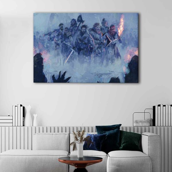 1 panels game of thrones warriors canvas art