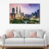 1 panels kuala lumpur skyline canvas art