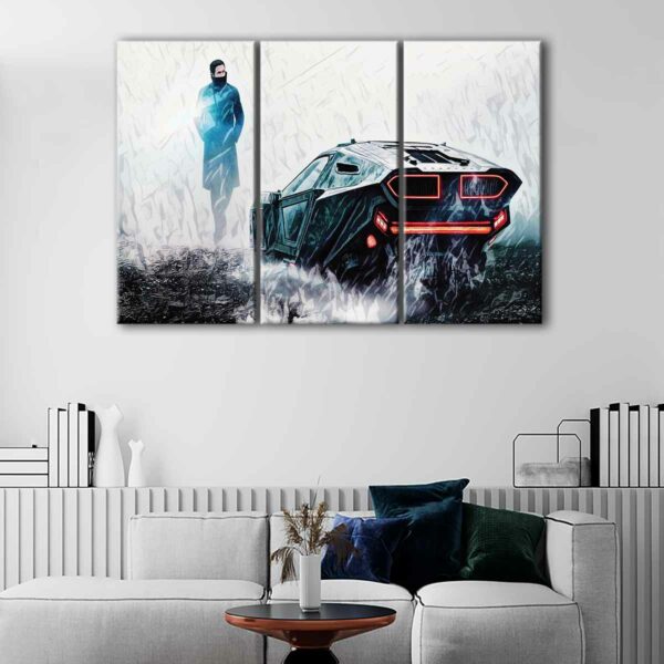 3 panels blade runner canvas art