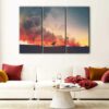 3 panels game of thrones battlefield canvas art