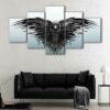 5 panels a crow’s story canvas art