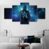 5 panels alan walker canvas art