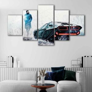 5 panels blade runner canvas art