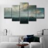 5 panels game of thrones ship canvas art