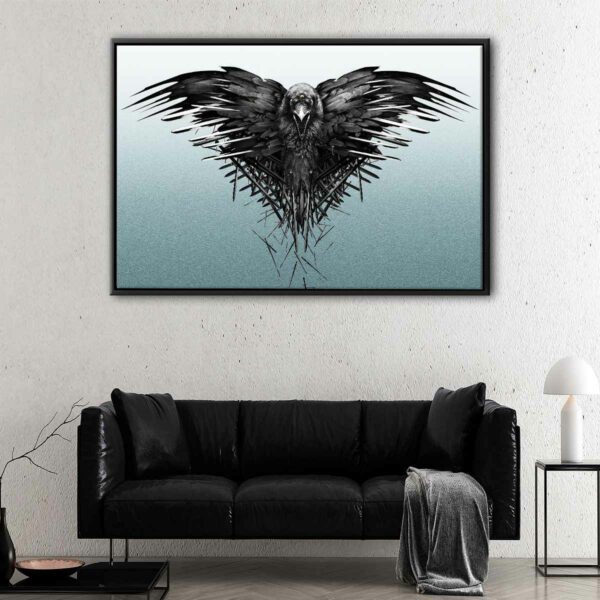 a crow’s story floating frame canvas