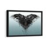 a crow’s story framed canvas black frame