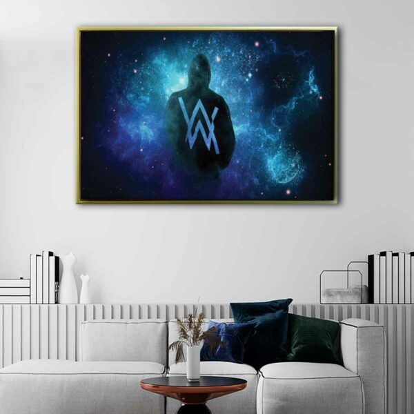 alan walker floating frame canvas