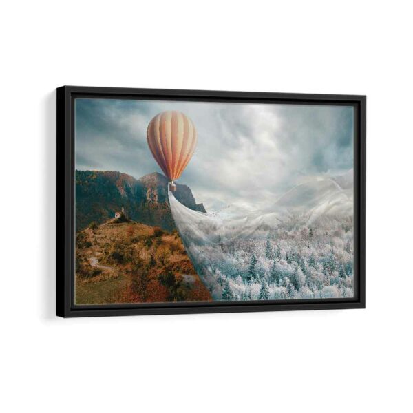 autumn fantasy framed canvas black frame