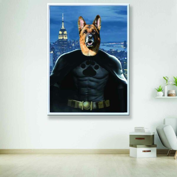 bat pet portrait canvas art1