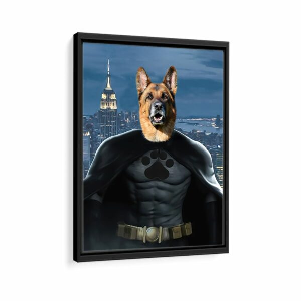 batman pet framed canvas black frame