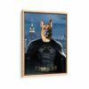 batman pet framed canvas natural beige