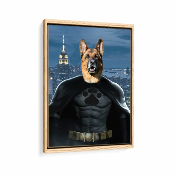 batman pet framed canvas natural beige