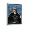 batman pet framed canvas white frame