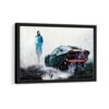 blade runner framed canvas black frame