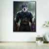 captain america pet portrait canvas art1