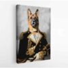 french admiral pet portrait canvas