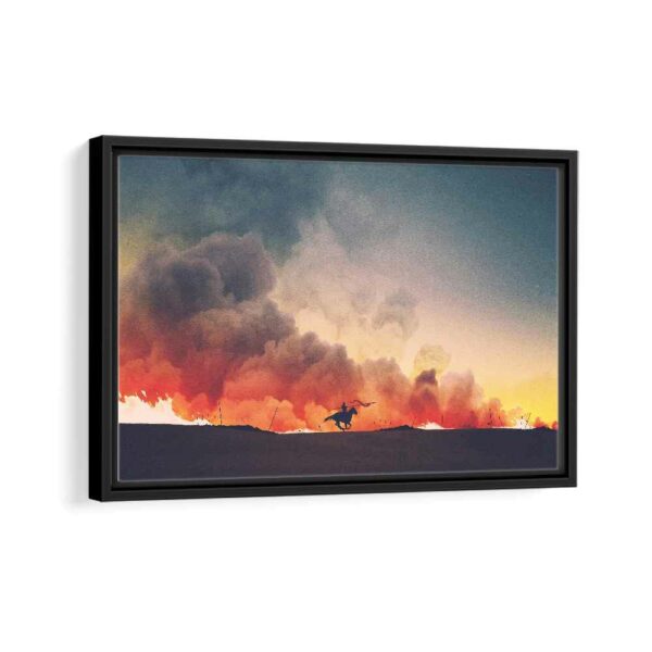 game of thrones battlefield framed canvas black frame