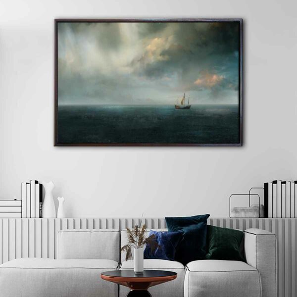 game of thrones ship floating frame canvas