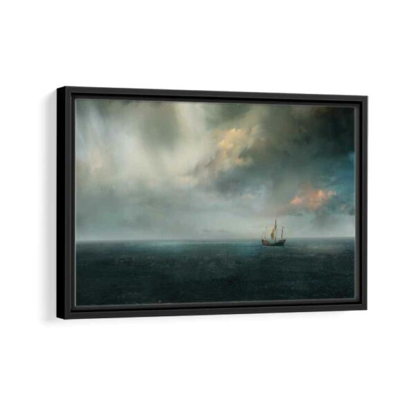 game of thrones ship framed canvas black frame