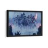 game of thrones warriors framed canvas black frame