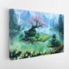 japanese bonsai art stretched canvas