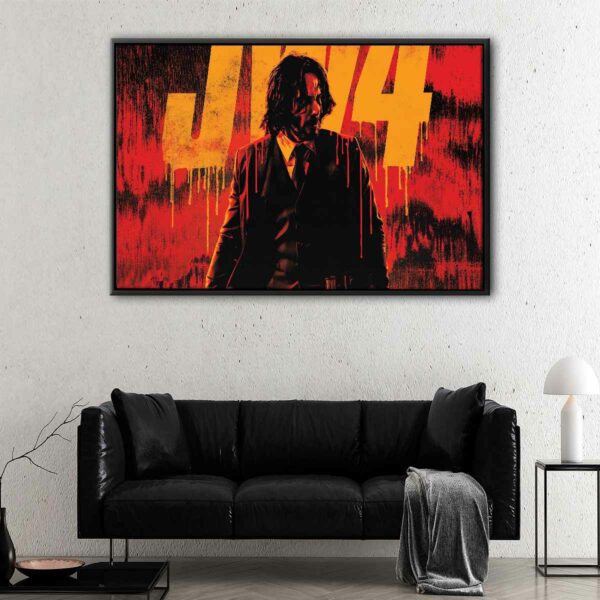 john wick chapter 4 floating frame canvas