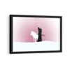 jon snow framed canvas black frame