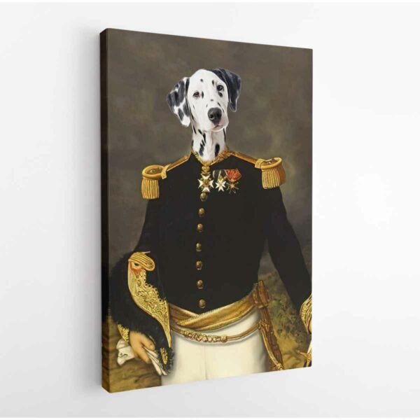 napoleon pet portrait canvas