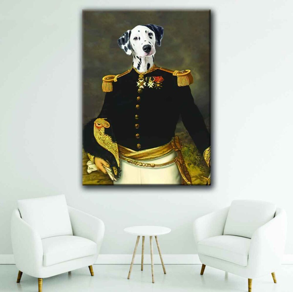 napoleon pet portrait canvas art