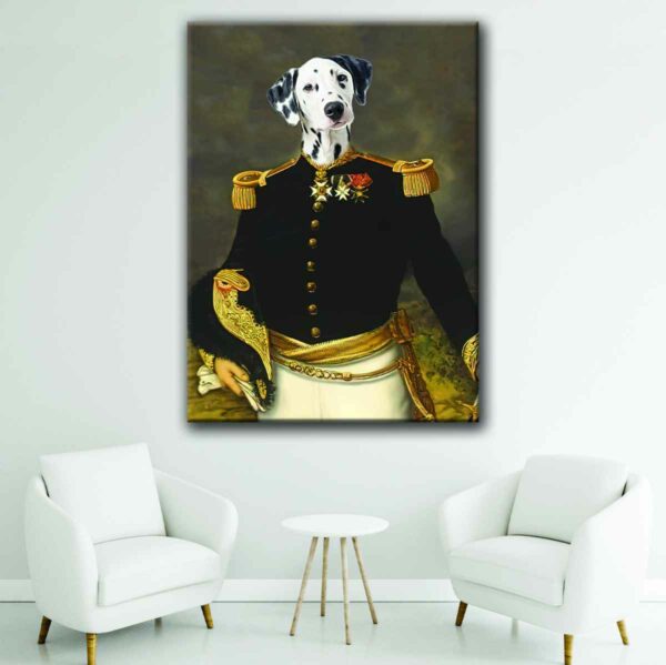 napoleon pet portrait canvas art