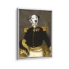 napoleon pet portrait framed canvas white frame