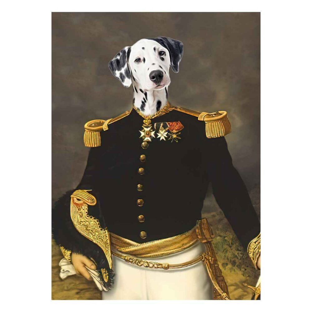 napoleon pet portrait poster