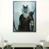 robin hood pet portrait canvas art1