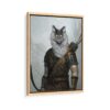 robin hood pet portrait framed canvas natural beige