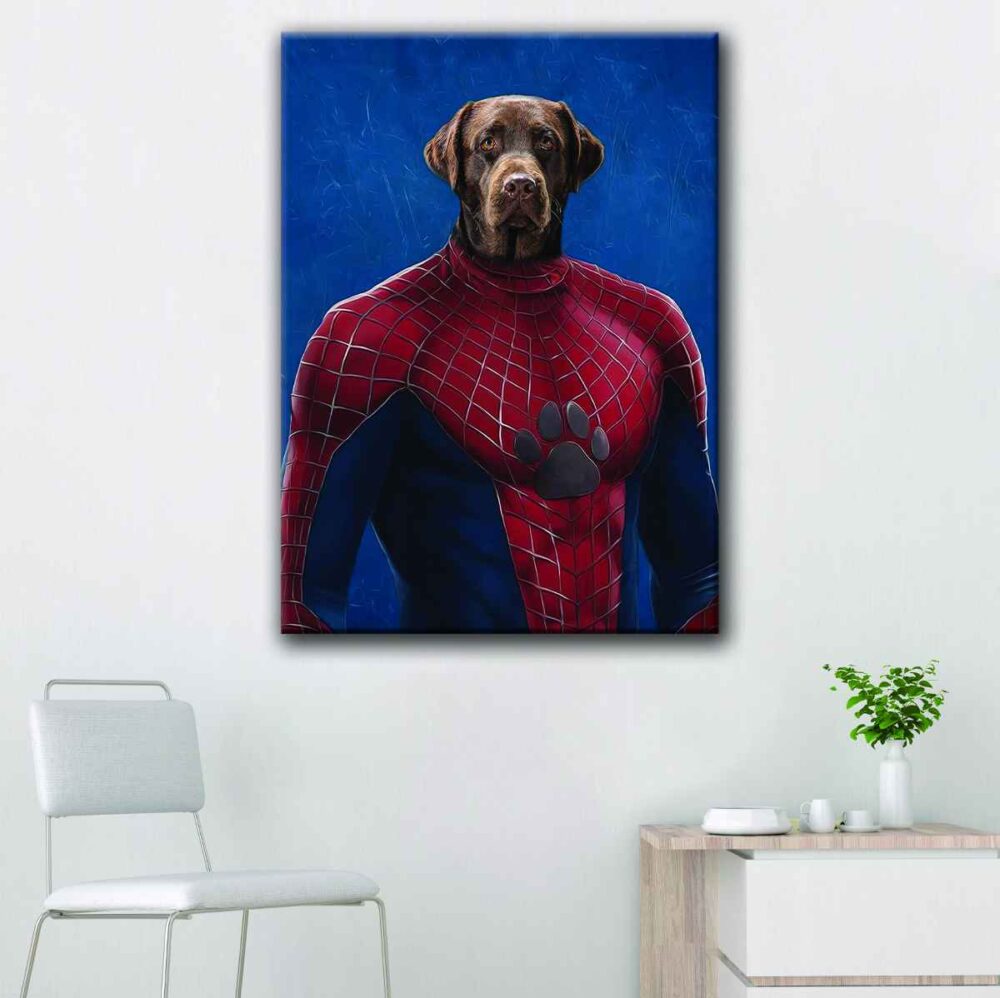 spider pet portrait canvas art