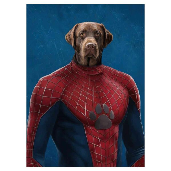 spiderman pet portrait poster